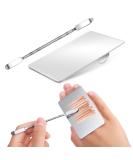 Buy Stainless Steel Makeup Mixing Palette & Spatula | Professional Cosmetic Foundation & DIY Art Supplies - Buy Online on SooperMarket.com