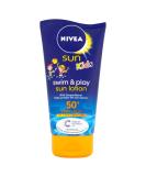 Nivea Kids Swim & Play Suncream SPF 50+ - 150ml | Water Resistant Sun Protection - Buy Online on SooperMarket.com