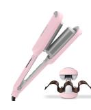 TYMO ROVY 1.25 Inch Waver Curling Iron - Beach Waves Curling Wand with Ceramic 3 Barrel Ionic Deep Waver Dual Voltage Anti-Scald for Effortless Styling - Perfect Hair Crimper for Women - Buy Online on SooperMarket.com