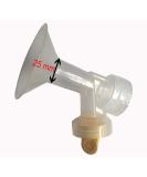 Maymom 1-Piece Breast Shield with Valve and Membrane for Medela Pumps - 25mm Medium (Transparent) - Buy Online on SooperMarket.com