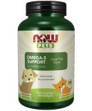 Now Foods Pets Omega-3 Support for Dogs/Cats Great Fish Flavor 180 Softgels - Buy Online on SooperMarket.com