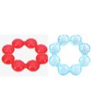 Nuby Pur Ice Bite Soother Ring Teether (Blue/Red) - Soothing Relief for Teething Babies - Buy Online on SooperMarket.com
