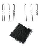 Hairpins Bobby pins Hairpins Metal Hair pin Girls Hair Accessories Bun Pins 50Pcs Ideal for all hair types (U-Black) - Buy Online on SooperMarket.com