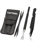 AFTREN Tick Remover Pet Care Tool Set Flea Comb Real Bamboo Contour Grip Handle Dogs Cats Horses 5 Pcs Stainless Steel Fleas Ticks Remover Kit - Buy Online on SooperMarket.com