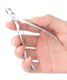 Bezox nail skin pliers with ultra-small 4 mm claw-professional nail shaving cutter with high-tight stainless steel mirror polishing process-the most popular nail skin remover tool of the manicure polished silver - Buy Online on SooperMarket.com