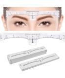 100 Pack Eyebrow Ruler KINGMAS Disposable Brow Ruler Microblading Adhesive Eyebrow Sticker Stencil Guide Measuring Tool - Buy Online on SooperMarket.com