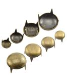 ACTENLY 160pcs Bronze DIY Nailhead Round Dome Studs Assorted Kit for Leathercraft Rivet Metal Punk Spikes - 6/8/10/12mm - Buy Online on SooperMarket.com