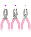 CheeMuii 3 Pieces Metal Handheld Paper Punch Single-Hole Tag Punch Set with Plastic Handle for Circle Holes for DIY Craft Tag Silver - Buy Online on SooperMarket.com