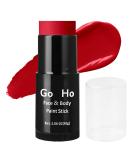 Go Ho Cream-Blendable Red Face Paint Stick (1.06 Oz) Red Full Body Paint Makeup Stick for Adults Children Halloween Cosplay Joker Clown SFX Makeup Waterproof - Buy Online on SooperMarket.com