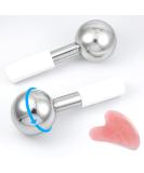 Buy Running Man Ice Globes - 360 Rotating Unbreakable Stainless Steel Cryo Sticks for Puffy Eyes Dark Circles & Anti-Aging Gua Sha Facial Massage Tools - International Shipping Available - Buy Online on SooperMarket.com