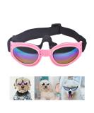 Jiayaus Dog Goggles Dog Sunglasses Dog Glasses Windproof Puppy Goggles Anti-Fog UV Protection Sun Glasses for Cat&Small Dogs (Pink) - Buy Online on SooperMarket.com