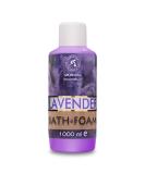 Bath Foam with Lavender Essential Oil 1000 ml - Body Care - Good Sleep - Beauty - Bathing - Body Care - Wellness - Relax - Aromatherapy - Spa - Lavender Aroma - Bubble Baths Lavender 1 l (Pack of 1) - Buy Online on SooperMarket.com