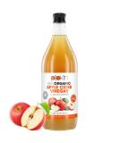 Pipkin 1000ml Raw 100% Organic Apple Cider Vinegar with The Mother Non-GMO Cloudy ACV Pure Cold Pressed Unrefined Unfiltered Unpasteurized 5% Acidity Vegan & Vegetarian Friendly (Glass Bottle) - Buy Online on SooperMarket.com