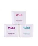 Wild - Natural Refillable Deodorant - Aluminium Free - Refill Variety Pack Includes Fresh Cotton & Sea Salt Jasmine & Mandarin and Coconut & Vanilla Scents - Long Lasting Protection Variety Pack 40 g (Pack of 3) - Buy Online on SooperMarket.com