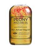 Peony Multi-Use Oil for Face, Body and Hair - Organic Blend of Apricot, Vitamin E and Sweet Almond Oil Moisturizer for Dry Skin, Scalp & Nails - Rose Petals & Bergamot Essential Oil - 4 Fl Oz - Buy Online on SooperMarket.com