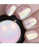 PrettyDiva Mermaid Chrome Nail Powder - Aurora Nail Powders Iridescent Pigment Pearl Mica Powder for Nail Art, White Irridescent Chrome Powder Pigment for Nails Chameleon Powder Glitter Dust - Buy Online on SooperMarket.com