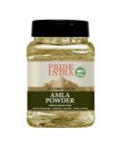 Pride of India Amla Powder 8 oz. Medium Dual Sifter Jar - Antioxidant Rich Gourmet Spice, Tangy & Savory - Pure Indian Gooseberry Ground, GMO/Gluten Free - Buy Online on SooperMarket.com