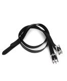 Yosoo Health Gear Black Leather Spur Straps 1 Pair Riding Spur Straps with Adjustable Buckle 50cm for Horse Equestrian Riding Control - Buy Online on SooperMarket.com
