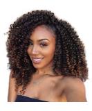 Lady Miranda Afro Kinky Curly Braiding Hair Extensions 10 Inch 3X Braid Synthetic Hair- Black&Brown 1B/30 - Buy Online on SooperMarket.com