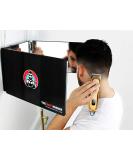LIPFISBARBERSHOP.COM The 360  Mirror - 3 Way Mirror for Self Hair Cutting with Height Adjustable Telescoping Hooks Without Led - Buy Online on SooperMarket.com