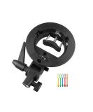 Godox S-Type Bracket Bowens Mount Holder for Speedlite Flash with Snoot, Softbox, Honeycomb and USB Light - Buy Online on SooperMarket.com