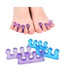 Toe Separators for Nail PolishToe SpacersToe Separators Use for Separation of Toenails or Nails As Well As Relieve Orthopedic Bunion Symptoms-Pedicure Kit. 4 Count (Pack of 1) blue and Purple thick - Buy Online on SooperMarket.com