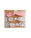 COUXILY 3 Piece Baby Girl Headband Set | Boutique Quality Elastic Cotton Hairbands with Bow | Perfect for 6-48 Months - Buy Online on SooperMarket.com
