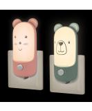 Buy Wetry Night Light Socket for Kids - Sleep Aid Wall Light for Babies Cute Bear & Mouse Design Ideal for Newborns - Buy Online on SooperMarket.com