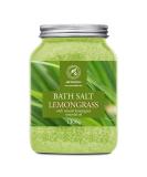 Bath Salts w/Natural Essential Lemongrass Oil 46 Oz (1300g) - Sea Salt Bath for Good Sleep - Bathing - Body Care - Wellness - Beauty - Relaxation - Aromatherapy - Spa - Bath Supplement - Buy Online on SooperMarket.com