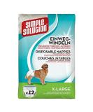 Simple Solution XL Dog Diapers - 12 Pack | Ultimate Leak-Proof Protection for Large Dogs - Buy Internationally! - Buy Online on SooperMarket.com