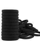 Xcozu 100 pieces hair tie black hair tie black elastic hair bobbles for women girls children strong stretch hair bands pony for thick hair (40x8mm) black 100 pieces (1 Pack) - Buy Online on SooperMarket.com
