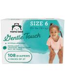 Amazon Brand - Mama Bear Gentle Touch Diapers, Hypoallergenic, Size 6, 108 Count (4 packs of 27) Size 6 (108 Count) - Buy Online on SooperMarket.com