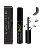 Emeda Black Eyelash Glue 5ml | Fast-Drying Latex Adhesive for Strip & DIY Lashes | Cluster Eyelash Glue (0.17oz) - Buy Online on SooperMarket.com