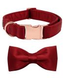 Lionet Paw's Comfortable Silk Christmas Dog Collar with Removable Fly for Medium Dogs - Red Neck 34-55cm | International Shipping Available - Buy Online on SooperMarket.com