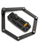 B chel Sekura Folding Lock for Bicycle & Motorcycle - 85cm Black Security Lock | 6053853 - Buy Online on SooperMarket.com