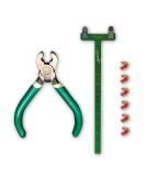 Brass Bow String Nocking Points Set with T-Square Ruler and Plier - Bowstring Accessories for Recurve and Compound Bows - Buy Online on SooperMarket.com