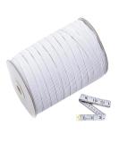 Abbaoww 144 Yard White Braided Elastic Cord - 3/8 Inch Springy Stretch Band for Sewing - Buy Online on SooperMarket.com