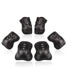 BOSONER Kids/Youth Knee Pad Elbow Pads Guards Protective Gear Set for Roller Skates Cycling BMX Bike Skateboard Inline Skatings Scooter Riding Sports Black Small (3-8 years) - Buy Online on SooperMarket.com