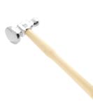 The Beadsmith Two-Sided Chasing Hammer - 10.75 Inches Wooden Handle, 2.25 Steel Head with a 14mm Ball Pein & 28mm Domed Face - Tool Used to Add Texture and Dimension to Metalwork 1.26 x 3.03 x 11.9 cm - Buy Online on SooperMarket.com