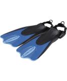 Cressi Palau SAF Short Adjustable Fins - Versatile Open Heel for Snorkeling - Blue/Azure - Made in Italy - L/XL - US Man 11-13 | US Lady 12-14 | EU 44-47 - Buy Online on SooperMarket.com