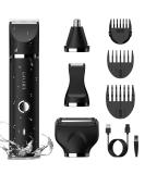 7-in-1 Men's Body Shaver & Groomer | Electric Razor Ear & Nose Trimmer Waterproof USB - Precision Hair Removal - Buy Online on SooperMarket.com
