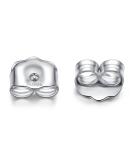 LUCKMORA 14K White Gold Earring Backs | 0.15g AU585 Butterfly Replacements for Studs | Hypoallergenic Pierced Secure Design - Buy Online on SooperMarket.com