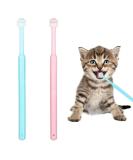 2 pieces of dog toothbrush 360-degree toothbrush made of soft silicone for pets dental care dental care for cats oral hygiene for pets deep cleaning set for the oral cavity (small) - Buy Online on SooperMarket.com