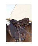 Cameo Equine Luxury Seat Saver - Lambswool Elasticated Seat Saver W/Dee Fittings Black L - Buy Online on SooperMarket.com
