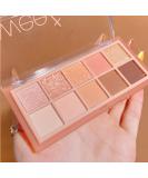 Go Ho 10 Colors Eyeshadow Palette Matte&Glitter Eyeshadow Korean Makeup High Pigmented Shades Naturing-Looking  High Pigment Waterproof Cool Eye Eyeshadow Palette 01 01 Colors Peach Style - Buy Online on SooperMarket.com