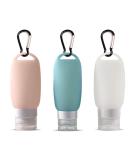 Buy Besylo Silicone Travel Bottles - 3 Pack (60ml) with Carabiners for Travel Outdoor Activities & School - Multicolored - Buy Online on SooperMarket.com