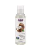 Now Foods Liquid Coconut Oil - Pure Fractionated, 4 fl oz | Premium Skin & Hair Care - Buy Online on SooperMarket.com