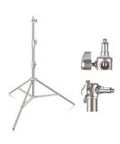 EMART 9.2ft Stainless Steel Light Stand - Heavy Duty Tripod Stand for Studio Softbox, Monolight, Umbrella, and More - Photography 1 Pack - Buy Online on SooperMarket.com