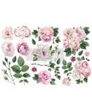 Redesign Decor Transfers-Delicate Roses 6"x12" valentine gifts,Easter Day decorations,Kids gifts,mother valentines day gift - Buy Online on SooperMarket.com