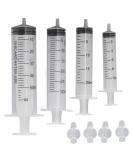 Professional Baby Nose Syringe Set - 4PC Reusable Portable 10ml 20ml 30ml 60ml with Silicone Suction Cup for Effective Nose Rinsing - Buy Online on SooperMarket.com